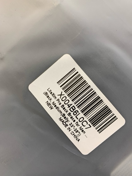 Condition photo showing New/Like New for Pro Back Brace for Men Women Lower Back Pain Relief with Rigid Bionic Support & Massager Pad, Air Mesh Lumbar Belt for Sciatica, Hernia Disc, Scoliosis, Adjustable Brace for Spinal (Black, Medium(Belly: 33"-39")) Medium(Belly: 33"-39") Black