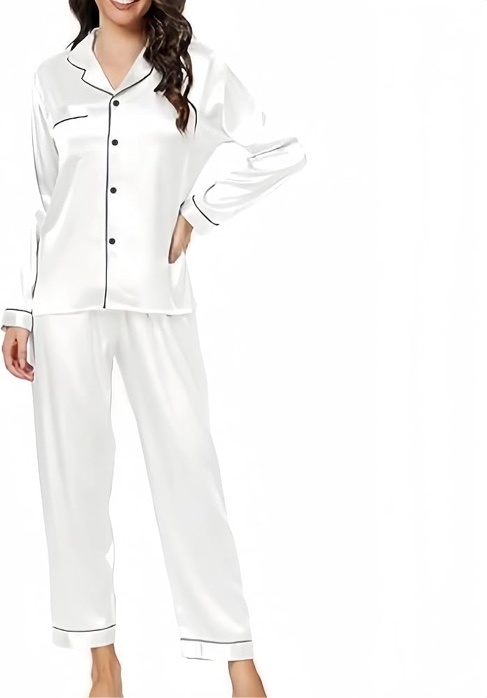 iffei womens pajama sets 2 piece silk pajamas for women matching christmas pjs with pockets
