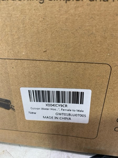 Condition photo showing New/Like New for Gotron Garden Hose 100ft, Non-Expanding Lightweight Water Hose with 7 Function Nozzle & 360°Swivel Grip, Flexible, Kink-Free, Wear-Resistant, Leak-Proof, 3/4" Thickened Connector, Yard, Garden