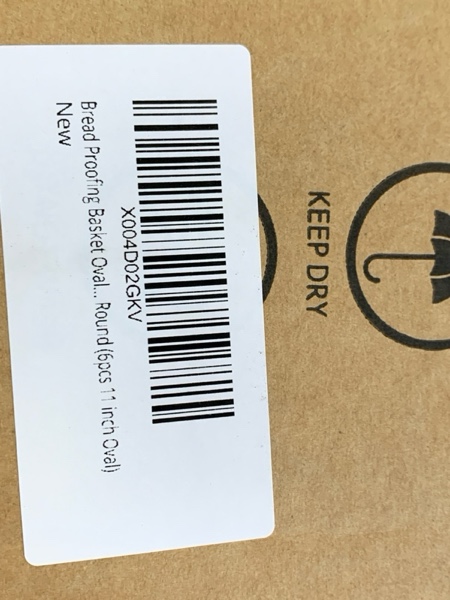 Condition photo showing New/Like New for 6x 11inch Oval Pulp Bread Proofing Basket Sourdough Banneton Brotform with Linen Liner Cloth Cover Bread Baking Supply For Professional and Homemade Artisan Bread 6pcs 11 inch Oval