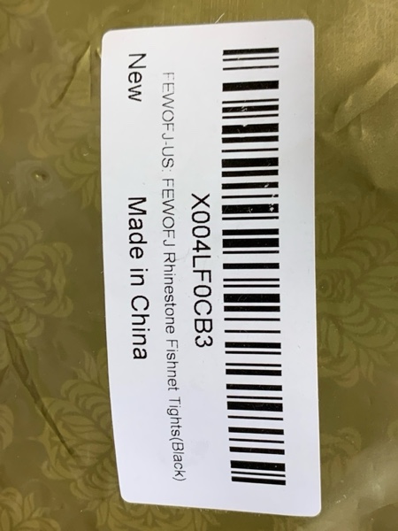 Condition photo showing New/Like New for FEWOFJ Sparkly Rhinestone Fishnet Tights for Women,Sexy Elastic Glitter Mesh Pantyhose for Party