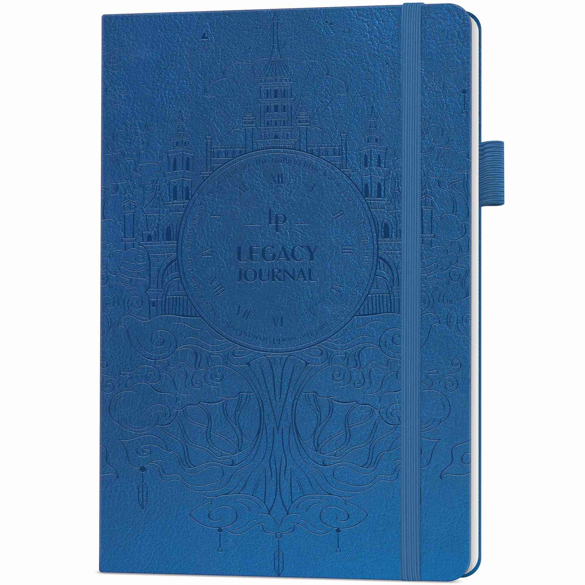 legend grandparents legacy journal – grandparent life story & memory book with prompts – great grandma & grandpa birthday gifts (mystic blue)