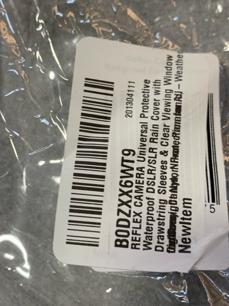 Condition photo showing New/Like New for REFLEX CAMERA Universal Protective Waterproof DSLR/SLR Rain Cover with Drawstring Sleeves & Clear Viewing Window for Sony, Canon, Nikon, Panasonic, Lightweight Nylon Protection for All-Weather Outdoor