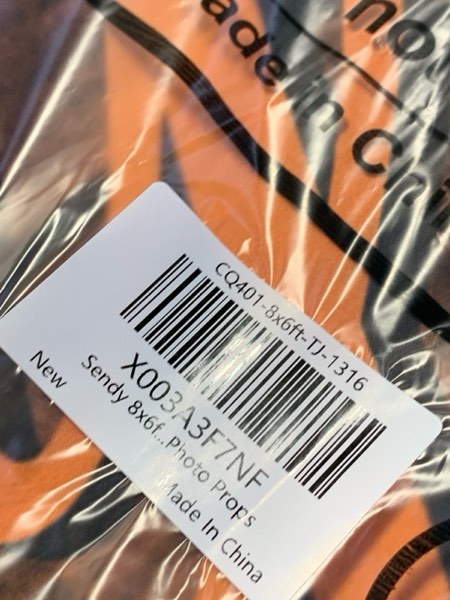 Condition photo showing New/Like New for Sendy 8x6ft Autumn Fall Happy Birthday Backdrop Rustic Wood Maple Leaves Pumpkin Photography Background Birthday Party Decorations Mexican Paper Fans Banner Photo Props