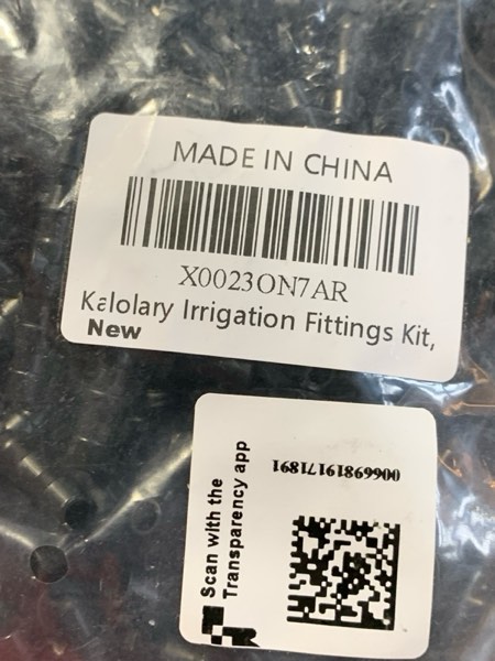 Condition photo showing New/Like New for Kalolary 200PCS Irrigation Fittings Kit, Drip Irrigation Barbed Connectors for 1/4-Inch Vegetable Garden Lawn Water Hose Connectors(80 Straight Barbs+60 Tees+20 Elbows+20 End Plug+20 4-Way Coupling)