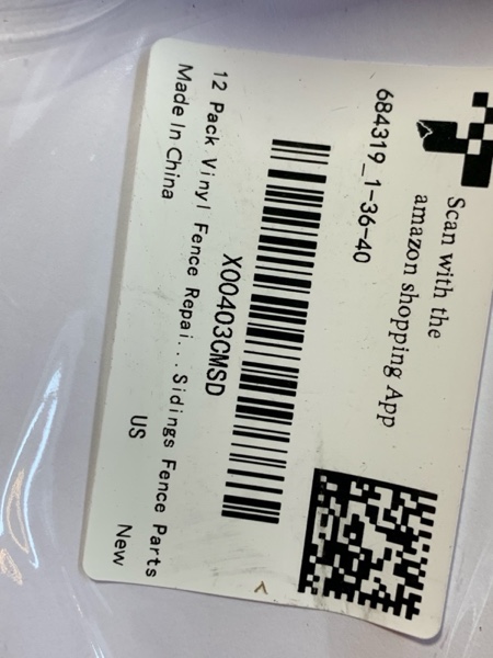 Condition photo showing New/Like New for 12 Pack Vinyl Siding Repair Kit PVC Vinyls Siding Patch Kits Self-Adhesive Vinyls Sidings Patch 6.3X4.7 Inches Vinyl Fence Repair Kit for Mobile Home Skirting House Sidings Fence Parts Wall Holes