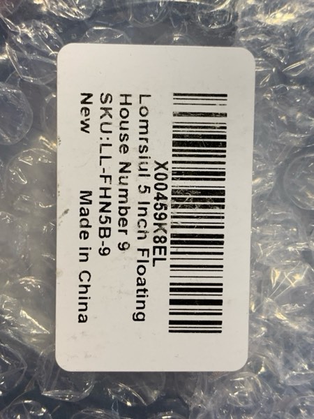 Condition photo showing New/Like New for 5 Inch Floating House Numbers, Modern House Numbers for Outside Address Numbers House Number Signs for Outside Home Door Mailbox Garden Street Zinc Alloy Black House Number 9