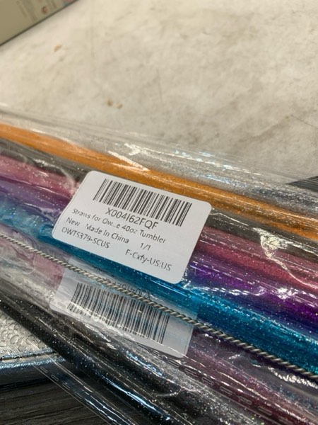 Condition photo showing New/Like New for Straws for Owala Insulated Bottle 40oz Tumbler 6x Replacement Straws with Cleaning Brush for Owala 40oz PETG Food Grade