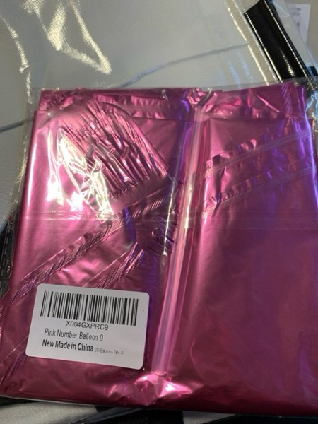 Condition photo showing New/Like New for 9 Number Balloon Pink 40 inch Big Foil Mylar 9th Balloons for 9 Year Old Boy Girl Birthday Party Decorations Wedding Anniversary Events Supplies 9 Pink
