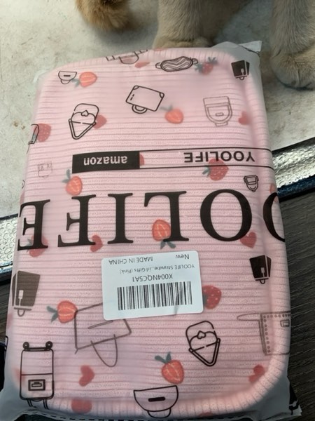 Condition photo showing New/Like New for YOOLIFE Strawberry Fanny Pack for Girls - Purse for Teen Girls Kids Belt Bag Crossbody Bag Fashion Waist Pack, 4 5 6 7 8 9 10 11 12 Year Old Girl Gifts (Pink)