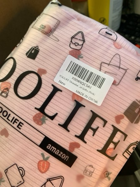 Condition photo showing New/Like New for YOOLIFE Strawberry Fanny Pack for Girls - Purse for Teen Girls Kids Belt Bag Crossbody Bag Fashion Waist Pack, 4 5 6 7 8 9 10 11 12 Year Old Girl Gifts (Pink)