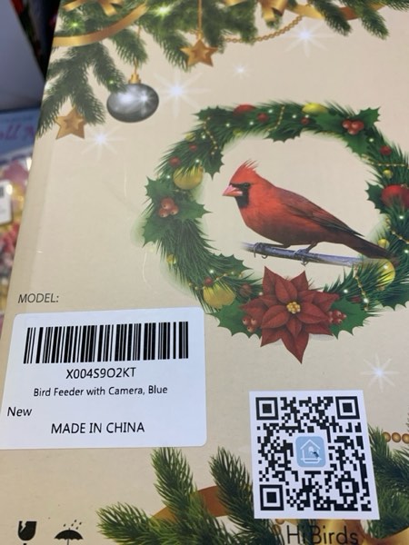 Condition photo showing New/Like New for Smart Bird Feeder with Camera, AI Identify Birds Species Solar Powered, 2K HD Video Bird House with Camera, Instant Arrival Alerts, Waterproof Squirrel Proof, Gift for BirdLovers, 2.4GHz WiFi, Blue