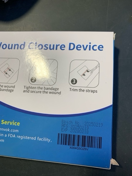 Condition photo showing New/Like New for Zip Stitch Wound Closure Strips | 4-Pack Stitchless Butterfly Bandages | Adjustable Tension for Painless Laceration Repair, Post-Surgery Care & Emergency First Aid Cotton 2-Strap 4-Pack