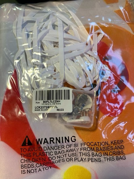 Condition photo showing New/Like New for IVN Christmas Garage Door Cover Decoration 13x6ft Gingerbread House Candy Village Pink Snow Scene Merry Christmas Garage Door Banner Home Door Front Yard Decor for Xmas Eve Holiday Outdoor Christmas Gingerbread House