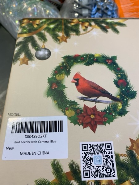 Condition photo showing New/Like New for Smart Bird Feeder with Camera, AI Identify Birds Species Solar Powered, 2K HD Video Bird House with Camera, Instant Arrival Alerts, Waterproof Squirrel Proof, Gift for BirdLovers, 2.4GHz WiFi, Blue