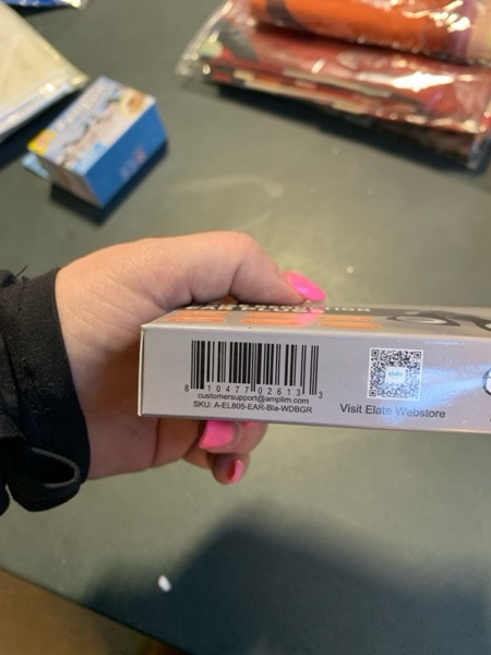 Condition photo showing New/Like New for Elate Fashionable Customizable Ear Plugs with 3 Interchangeable Color Rings – Stylish Silicone Hearing Protection for Sleep, Study, Travel, Autism, ADHD, Concerts & Swimming - Black