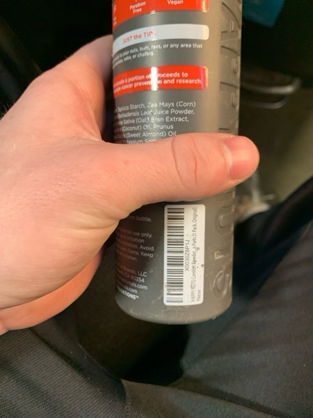 Condition photo showing New/Like New for HAPPY NUTS Comfort Powder Deodorant For Men: Anti-Chafing, Sweat and Odor Control for Jock Itch, Aluminum-Free, 6 oz (1 Pack), Original Scent 6 Ounce (Pack of 1) Original