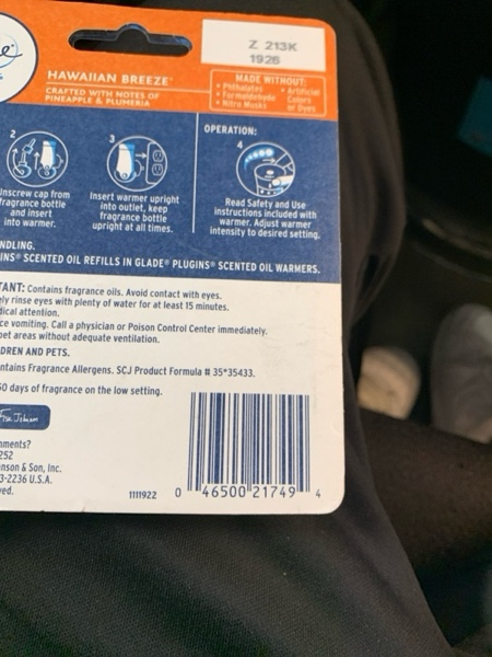 Condition photo showing New/Like New for Glade PlugIns Refills Air Freshener, Scented and Essential Oils for Home and Bathroom, Hawaiian Breeze, 1.34 Fl Oz, 2 Count