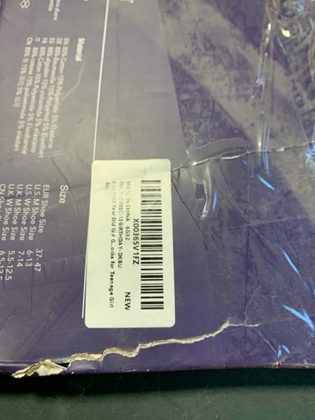 Condition photo showing New/Like New for Zmart Birthday Gift Ideas for Girls - Socks for 13 Year Old Teen Girls Boys Official 13 Dark Blue