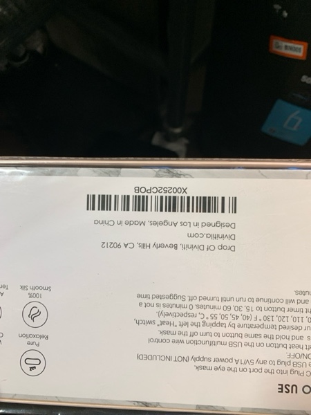 Condition photo showing New/Like New for DiviniTi Heated Eye Mask - Moist Heat Warming Compress for Dry Eye Relief & Stye Treatment