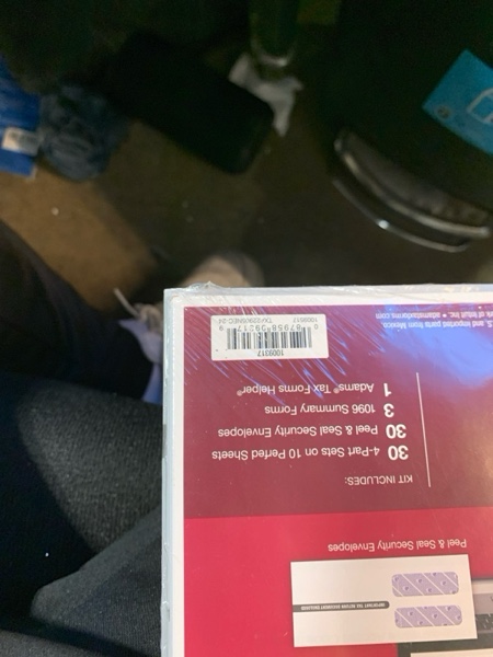 Condition photo showing New/Like New for Adams 2024 1099 NEC Tax Forms Kit for 30 Recipients, 4-Part 1099 Forms, 3 1096 Forms, Self Seal Envelopes, Access to Adams Tax Forms Helper (1009317)