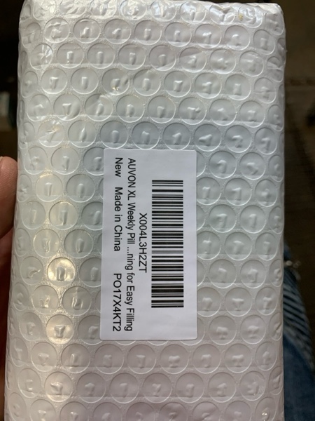 Condition photo showing New/Like New for AUVON XL Weekly Pill Organizer 2 Times a Day with One-Side Large Opening Design for Easy Filling, AM PM Pill Box 7 Day, Portable Travel Pill Case for Medication, Vitamins, Fish Oils, Supplements