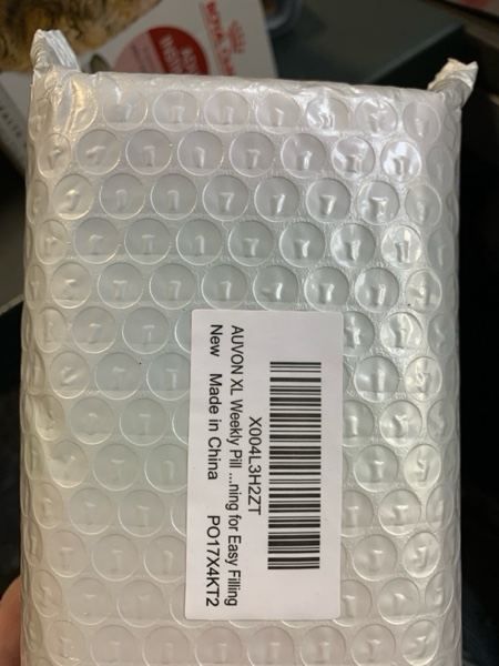 Condition photo showing New/Like New for AUVON XL Weekly Pill Organizer 2 Times a Day with One-Side Large Opening Design for Easy Filling, AM PM Pill Box 7 Day, Portable Travel Pill Case for Medication, Vitamins, Fish Oils, Supplements