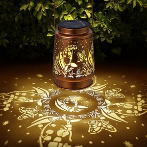 Solar Lanterns Outdoor Waterproof Butterfly Fairy Garden Decorations Gifts for Women Gifts for Mom Grandma Birthday Gifts Hanging Solar Lanterns Outdoor for Garden Decoration, Patio, Lawn, Passageway