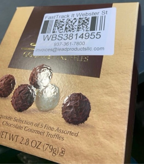 Condition photo showing New/Like New for LINDT GOURMET TRUFFLES 2.8 OZ GIFT BOX