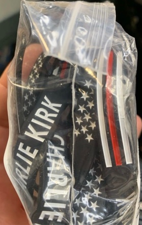 Condition photo showing New/Like New for Charlie Kirk 1993-2025 A True Patriot Assassination Shooting Hero Freedom Merch USA Rubber Bracelets Silicone Wristbands Bracelets for Men&Women