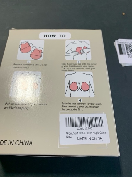 Condition photo showing New/Like New for APOWUS Sticky Bra Push Up,Adhesive Bras, Nipple Covers with Lift for Backless Strapless Dress 02