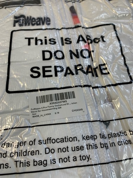 Condition photo showing New/Like New for 6 Pcs Christmas Dachshund Kitchen Towels 24 x16 Inch Dachshund Gifts Reusable Dish Towels Wiener Dog Decorative Hand Tea Cloth for Women Mom Friend Winter Home Party Dining Decoration Gifts