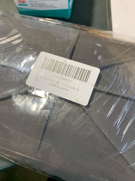 Condition photo showing New/Like New for 8-10QT Air Fryer Silicone Liner for Ninja SL401/DZ302/DZ550/DZ401, Rectangular Large Air Fryer Pot, Replacement Dual Basket Inserts, Reusable Air Fryer Accessories, 2 Pcs Frying Baking Pan