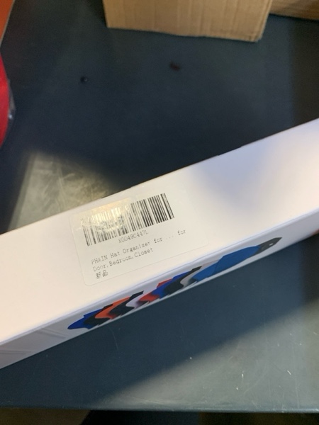 Condition photo showing New/Like New for Hat Organizer for Baseball Caps,Hat Rack for Wall, Compact Hat Storage Display Holder,Hold Up to 10 Hats,Hat Hanger Strong Adhesive/Wall Drilled for Door,Bedroom,Closet 1 Pack Gery Black