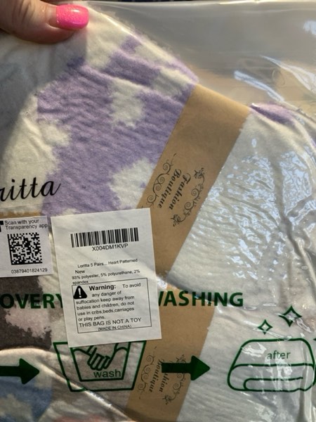 Condition photo showing New/Like New for Loritta 5 Pairs Womens Fuzzy Socks Winter Warm Cozy Fluffy Super Soft Slipper Socks A - Love Heart Patterned