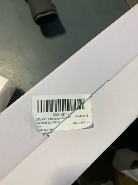 Condition photo showing New/Like New for DIYASY Christmas Tabletop LED Lighted Decorations, Wooden Table Centerpiece Decor Rustic Farmhouse Signs Xmas Tree Décor Winter Holiday Block Holiday Indoor Outdoor Room Party