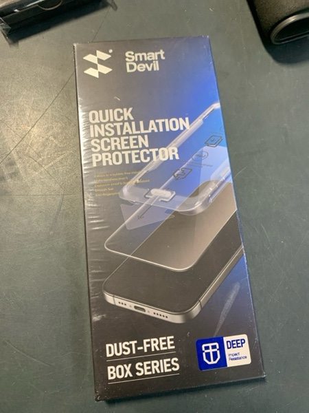 Condition photo showing New/Like New for SMARTDEVIL 3 Pack for iPhone 12 Pro/iPhone 12 Screen Protector, 9H Hardness Military Grade Shatterproof, HD Clear Tempered Glass with Auto Dust-Elimination, Bubble Free, Easy Installation iPhone 12/12 Pro Clear