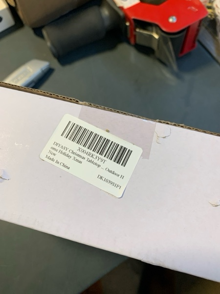 Condition photo showing New/Like New for DIYASY Christmas Tabletop LED Lighted Decorations, Wooden Table Centerpiece Decor Rustic Farmhouse Signs Xmas Tree Décor Winter Holiday Block Holiday Indoor Outdoor Room Party