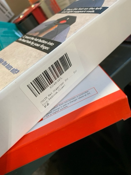 Condition photo showing New/Like New for Hat Organizer for Baseball Caps,Hat Rack for Wall, Compact Hat Storage Display Holder,Hold Up to 10 Hats,Hat Hanger Strong Adhesive/Wall Drilled for Door,Bedroom,Closet 1 Pack Gery Black