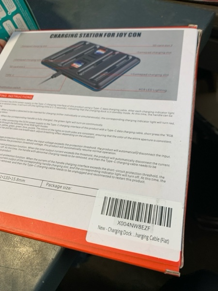 Condition photo showing New/Like New for Controller Charging Dock for Switch 2 Joy-Con with RGB Light - 4-in-1 Fast Charger Station for Nintendo Switch 2 Controllers - Magnetic Auto-Align Base with 4 Game Card Slots & LED Indicators Nintendo 2 Joycons Charging Dock - Flat