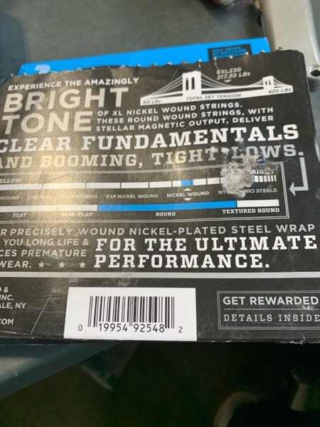 Condition photo showing New/Like New for D'Addario Electric Bass Guitar Strings, XL Nickel, EXL230, Heavy Gauge 55-110, Long Scale, 4-String Set, Pack of 1