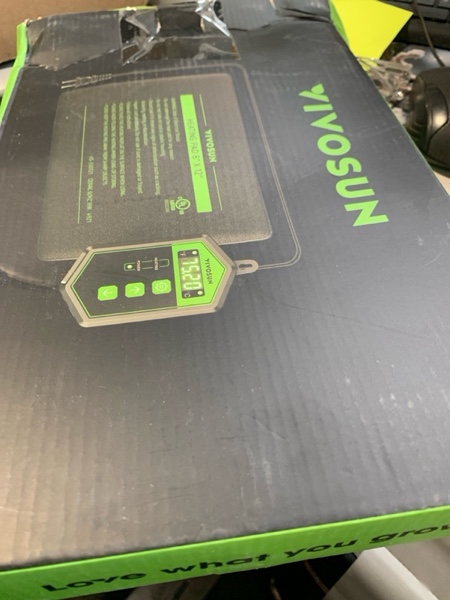 Condition photo showing New/Like New for VIVOSUN Reptile Heating Pad 8x12 Inch with Thermostat Combo Under Tank Terrarium Heating Mat for Turtles, Lizards, Frogs, and Other Reptiles