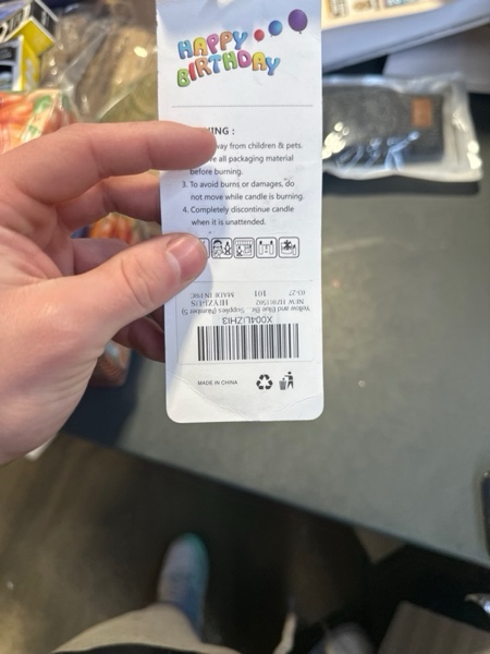 Condition photo showing New/Like New for Yellow and Blue Birthday Candle Number 5 Candle Yellow Blue Cake Topper Cartoon Birthday Theme Decorations for Boys Girls Kids Cartoon Animated Decor Supplies (Number 5)