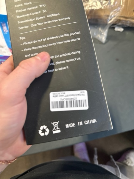 Condition photo showing New/Like New for USB C to USB C Cable, 2-Pack 6FT 60W Fast Charging Cable Type C Charger Cord for iPhone 17/17 Pro/17 Pro Max/Air/16/15 Pro Max/Plus, iPad, MacBook, Galaxy S25/S24/S23, Pixel 10/9/8/7, Tablet, Android 6FT Black