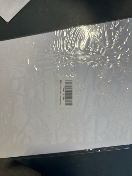 Condition photo showing New/Like New for Christmas Party Decorations - Snowflake Window Clings Stickers for Glass | Christmas Decorations Indoor Outdoor - Holiday Santa Claus Reindeer Decals Xmas Decor Party Favors Supplies for Outside 2025 White Red