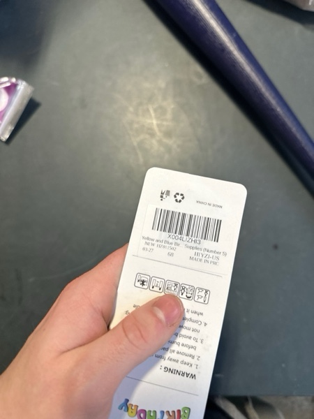 Condition photo showing New/Like New for Yellow and Blue Birthday Candle Number 5 Candle Yellow Blue Cake Topper Cartoon Birthday Theme Decorations for Boys Girls Kids Cartoon Animated Decor Supplies (Number 5)