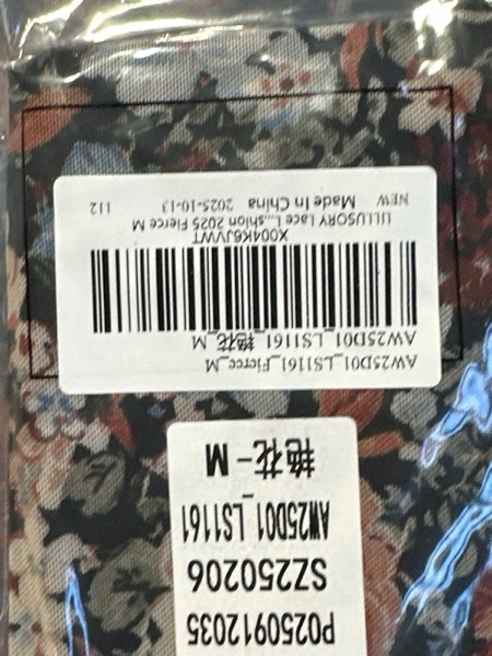 Condition photo showing New/Like New for LILLUSORY Lace Long Sleeve Floral Mesh Mockneck Going Out Tops for Women Spring Fashion 2025 Floralfierce Medium