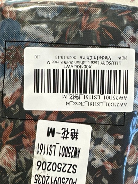 Condition photo showing New/Like New for LILLUSORY Lace Long Sleeve Floral Mesh Mockneck Going Out Tops for Women Spring Fashion 2025 Floralfierce Medium