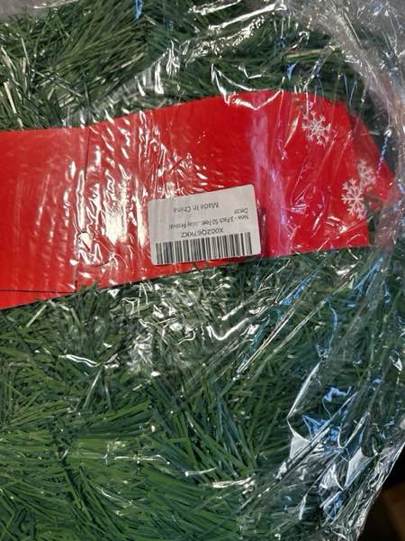 Condition photo showing New/Like New for Zhuqing 3 Pack 50 Feet Green Plastic Soft Artificial Christmas Garland for Indoor/Outdoor Decoration