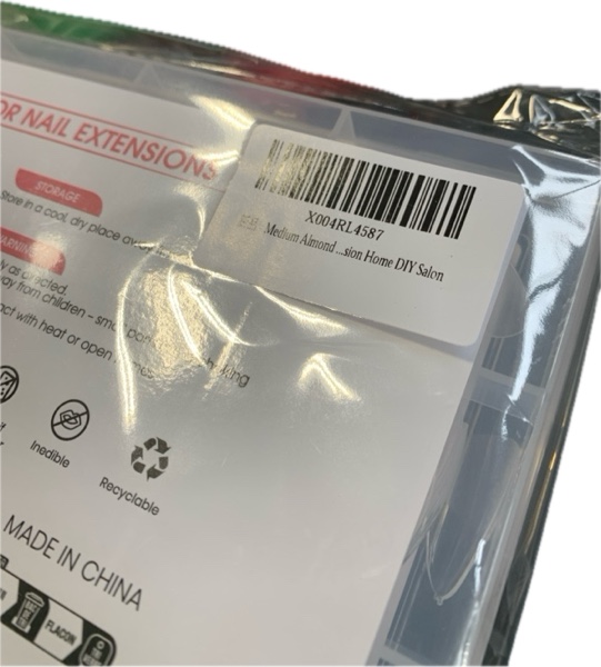 Condition photo showing New/Like New for Medium Almond Nail Tips — SSWSBYKE 300 Pieces Soft Gel Nail Tips for Full Cover — Pre-Shaped Acrylic Fake Nails Tips, 15 Sizes Half Matte Press On Nails for Extension Home DIY Salon
